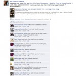 Facebook post by client